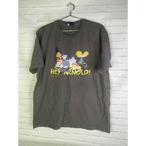 Dumbgood Nickelodeon Hey Arnold 90s Crew Logo Graphic Print T-Shirt Mens Size M